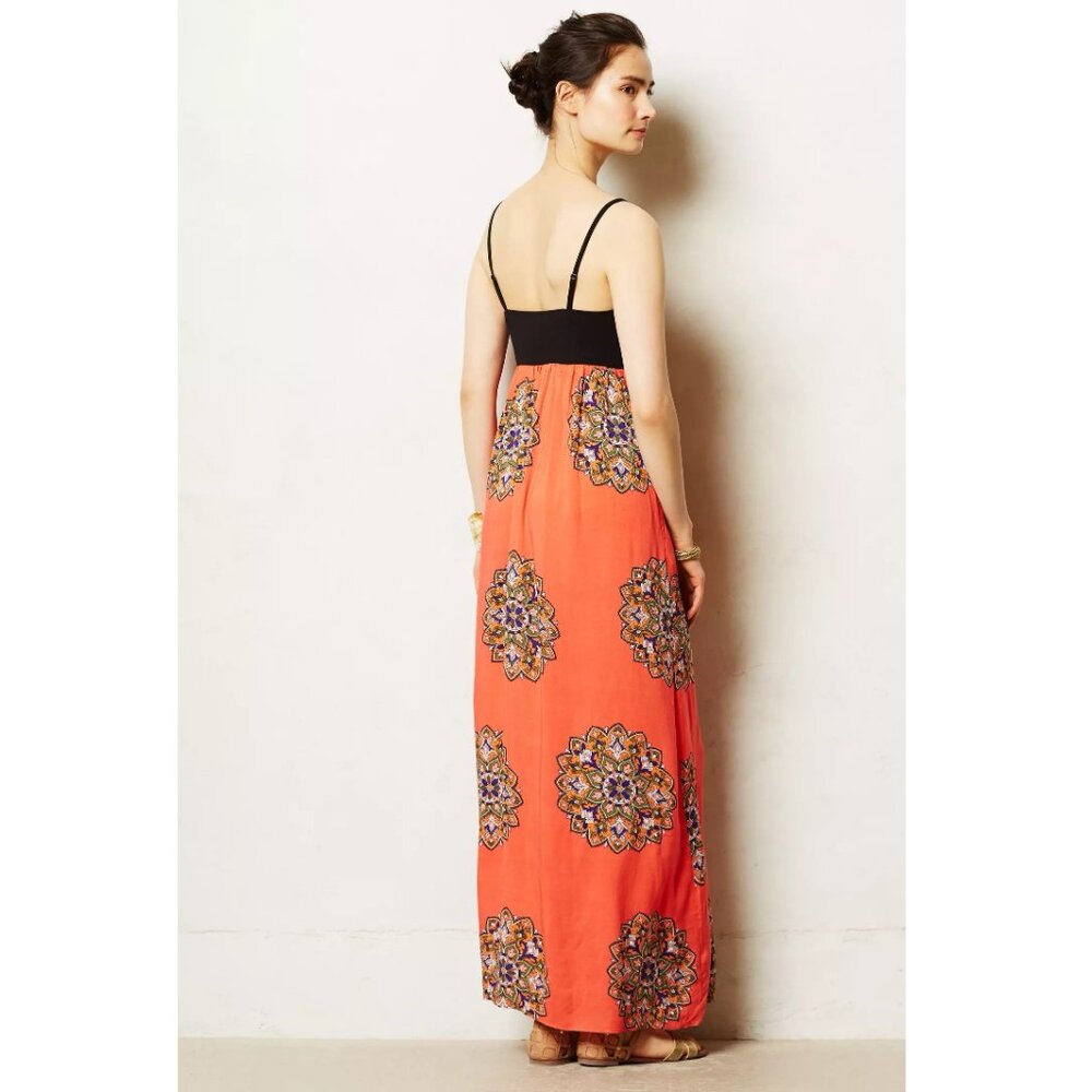 Anthropologie Lilka Coral Canyon Maxi Dress